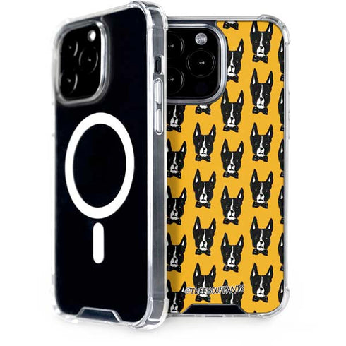 Bouffants and Broken Hearts Boston Terrier iPhone Cases